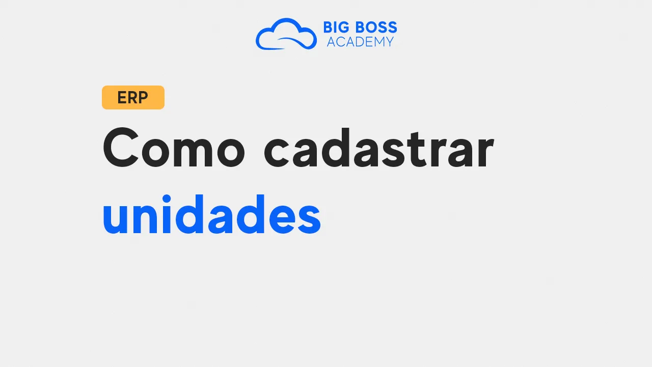 Como Cadastrar Unidades no Sistema Financeiro Simples!