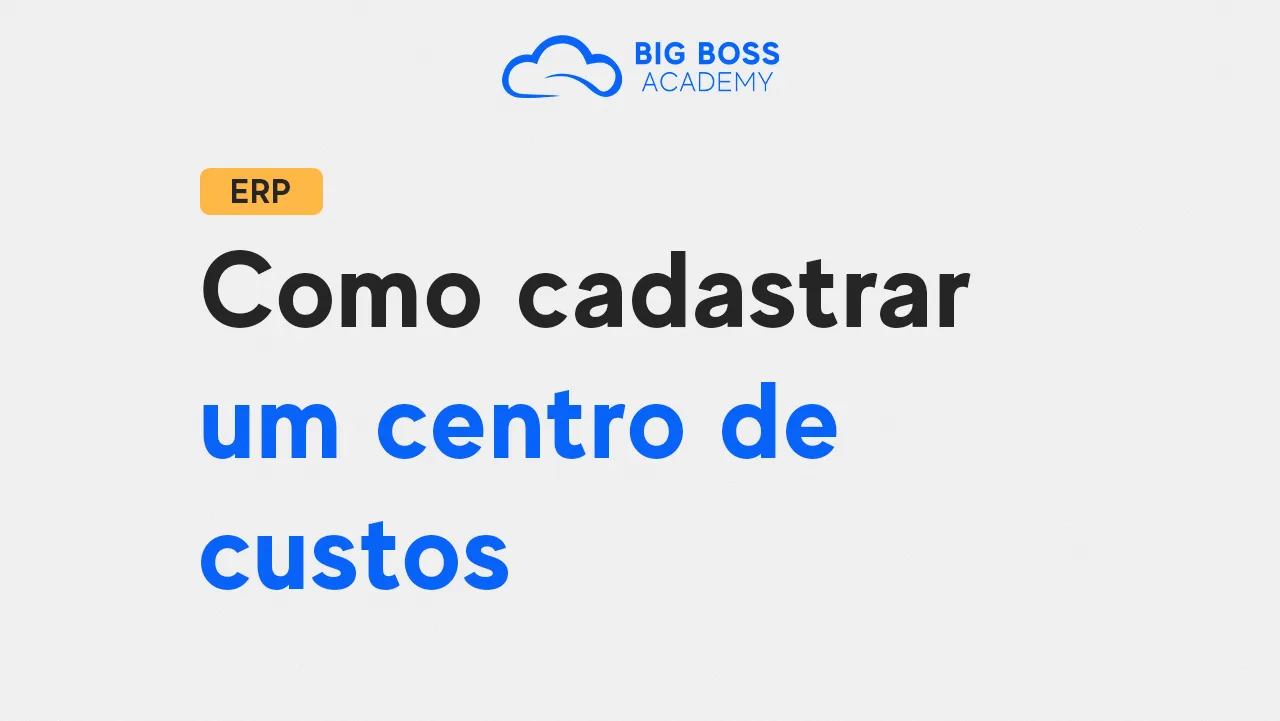 Como Cadastrar um Centro de Custos (ERP)