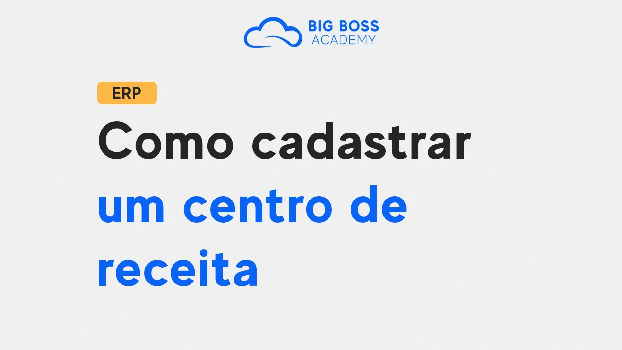 Como Cadastrar um Centro de Receita