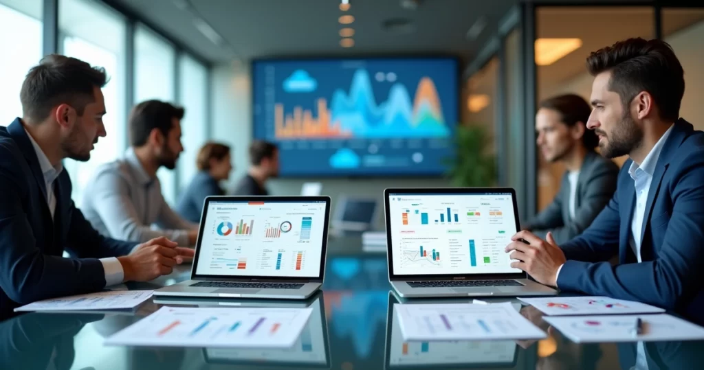 Painel comparativo de ERP e CRM para empresa B2B de tecnologia