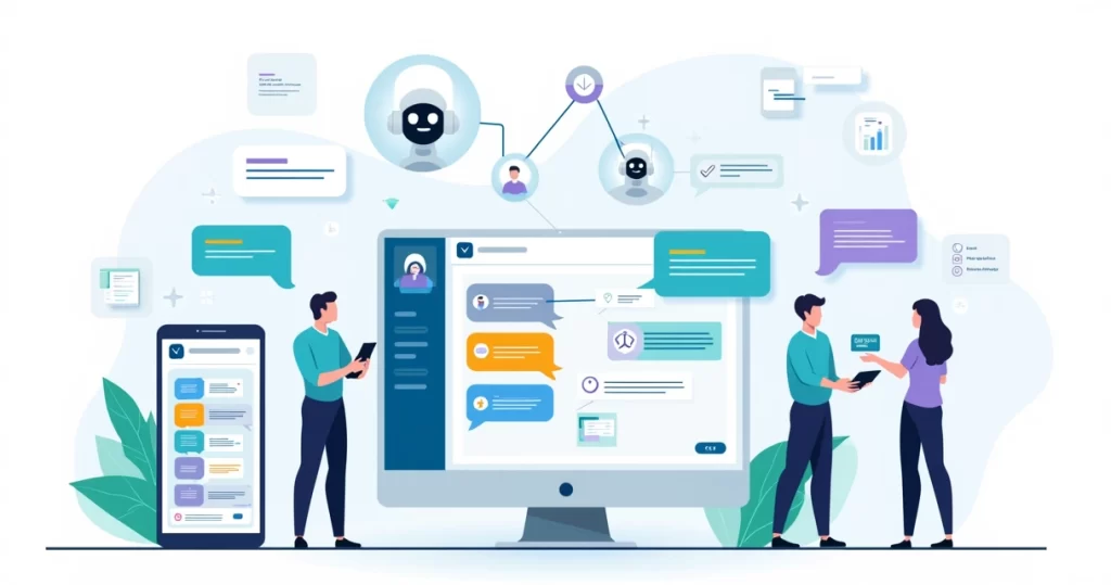 Chatbot conectado ao funil de vendas B2B em painel CRM