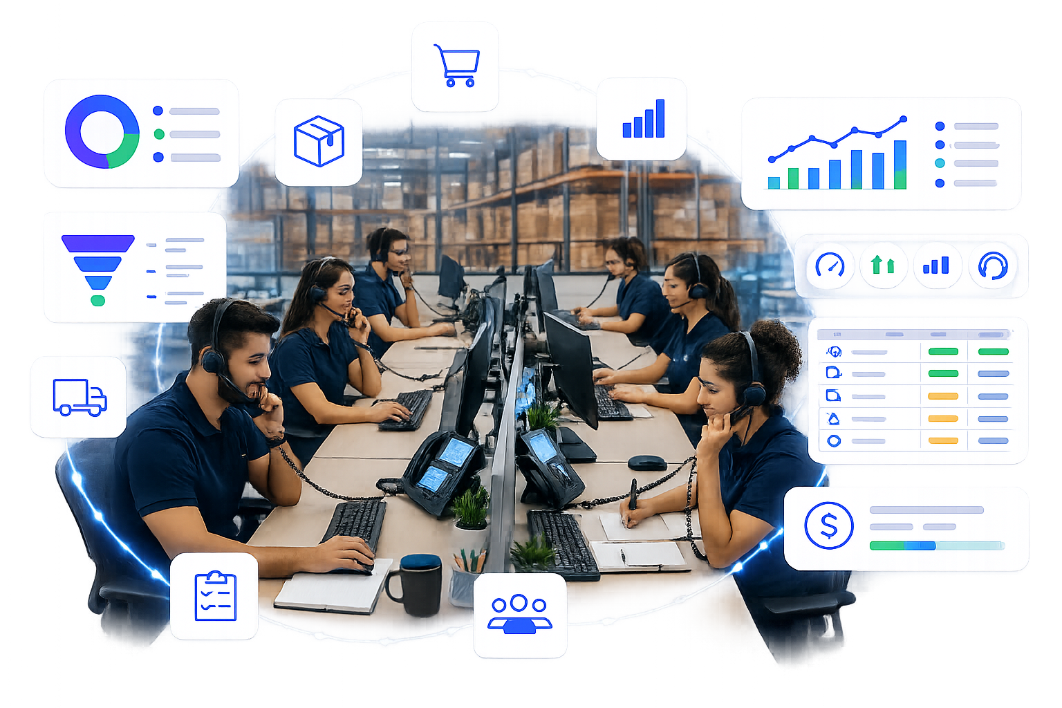 Dashboard Big Boss Cloud para distribuidores e atacadistas B2B