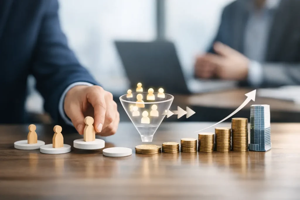 Exemplo de fluxo lead ao faturamento B2B