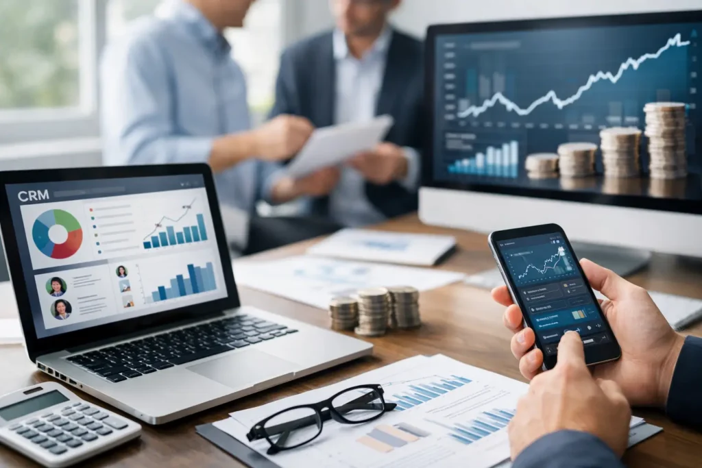 CRM financeiro integrado para crescer com controle