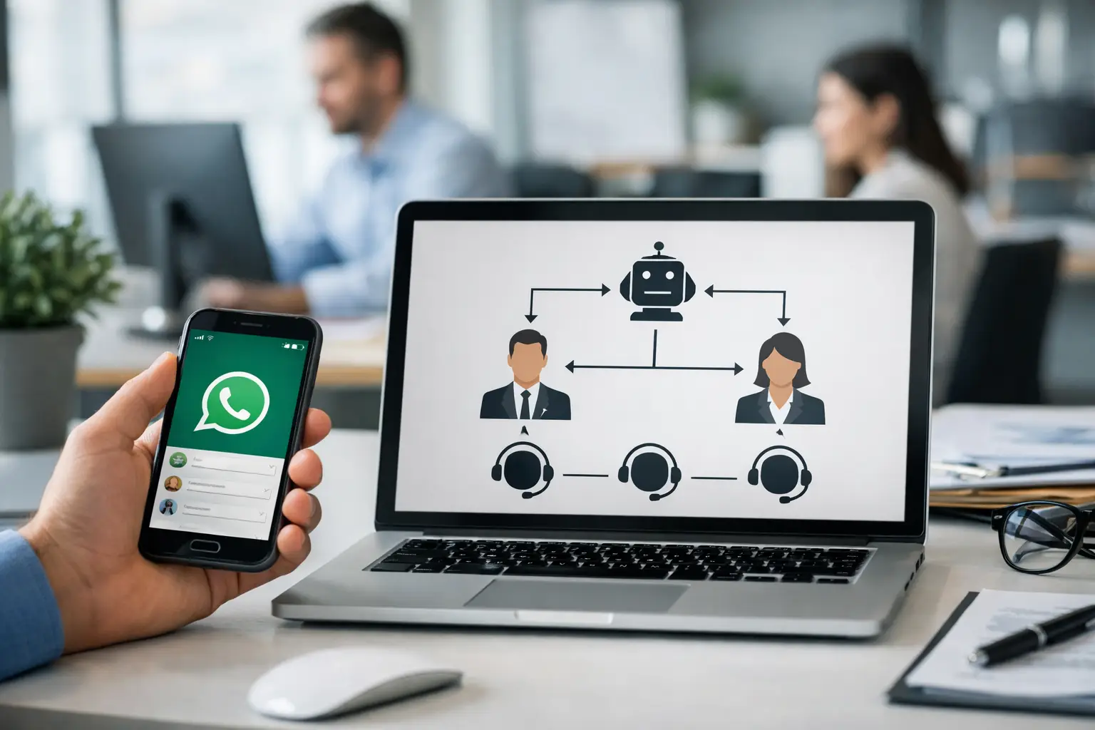 Como automatizar a triagem no WhatsApp B2B